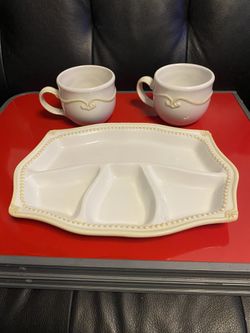 3 Piezas Dé Princess House Pavillon 