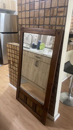 Dark brown mirror