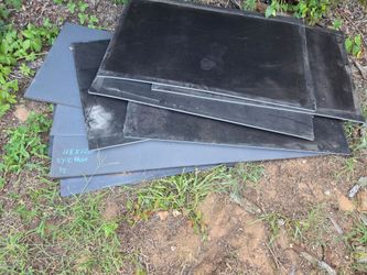 UHMW BLACK 1/2" 60×24 ×6 OF THEM.  selling all for $500