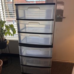 2 Plastic Drawer bins
