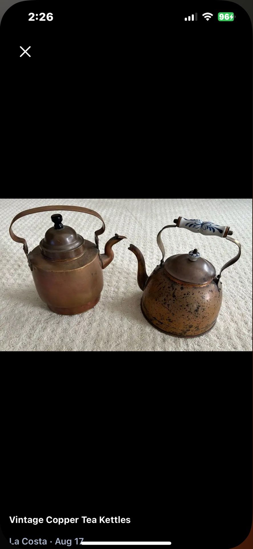 Antique Copper Kettles