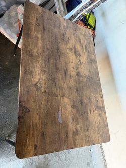 Rustic Dark Wood Table