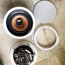 (2) Klipsch 8” 🔈 2-way Audiophile Ceiling Speakers