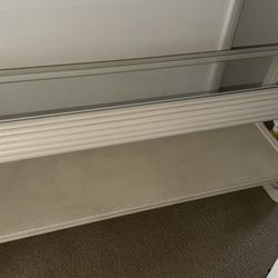 glass tv stand 