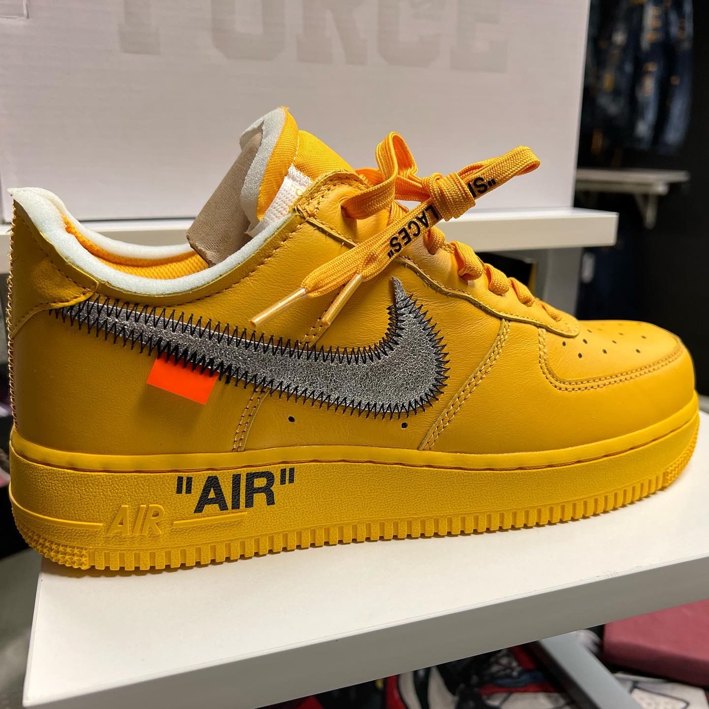 Off White University Gold Metallic  Silver