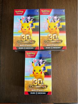 Pokemon TCG 30th Anniversary Booster Bundle New Sealed