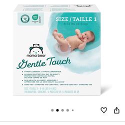 Mama Bear Gentle Touch Diapers, Size 1, 196 Count