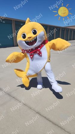 Yellow babyshark  Costume Mascot Halloween For Sale Or R.E.n..t