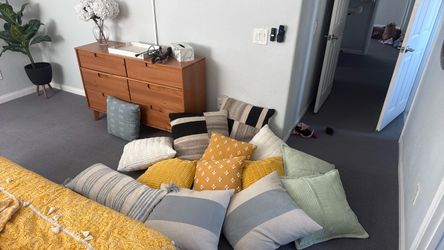 Throw pillows! All sizes