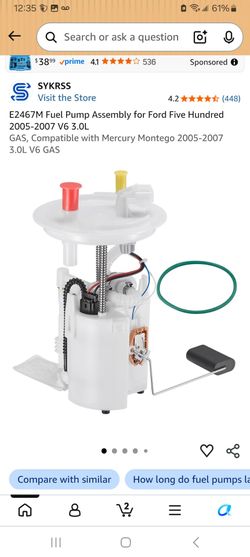 SYKRSS E2467M Fuel Pump Assembly Ford Five Hundred