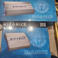 New Hifonics Brutus 3300 D Class Monoblock Amp Is 280 And  Zeus 1200 .1 Is