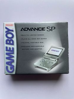 Nintendo Game Boy Advance SP Platinum AGS-001 NEW Open Box Rare