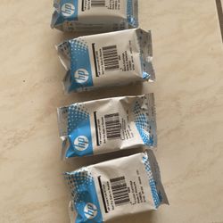 HP printer, ink, stainless steel trashcan, copier