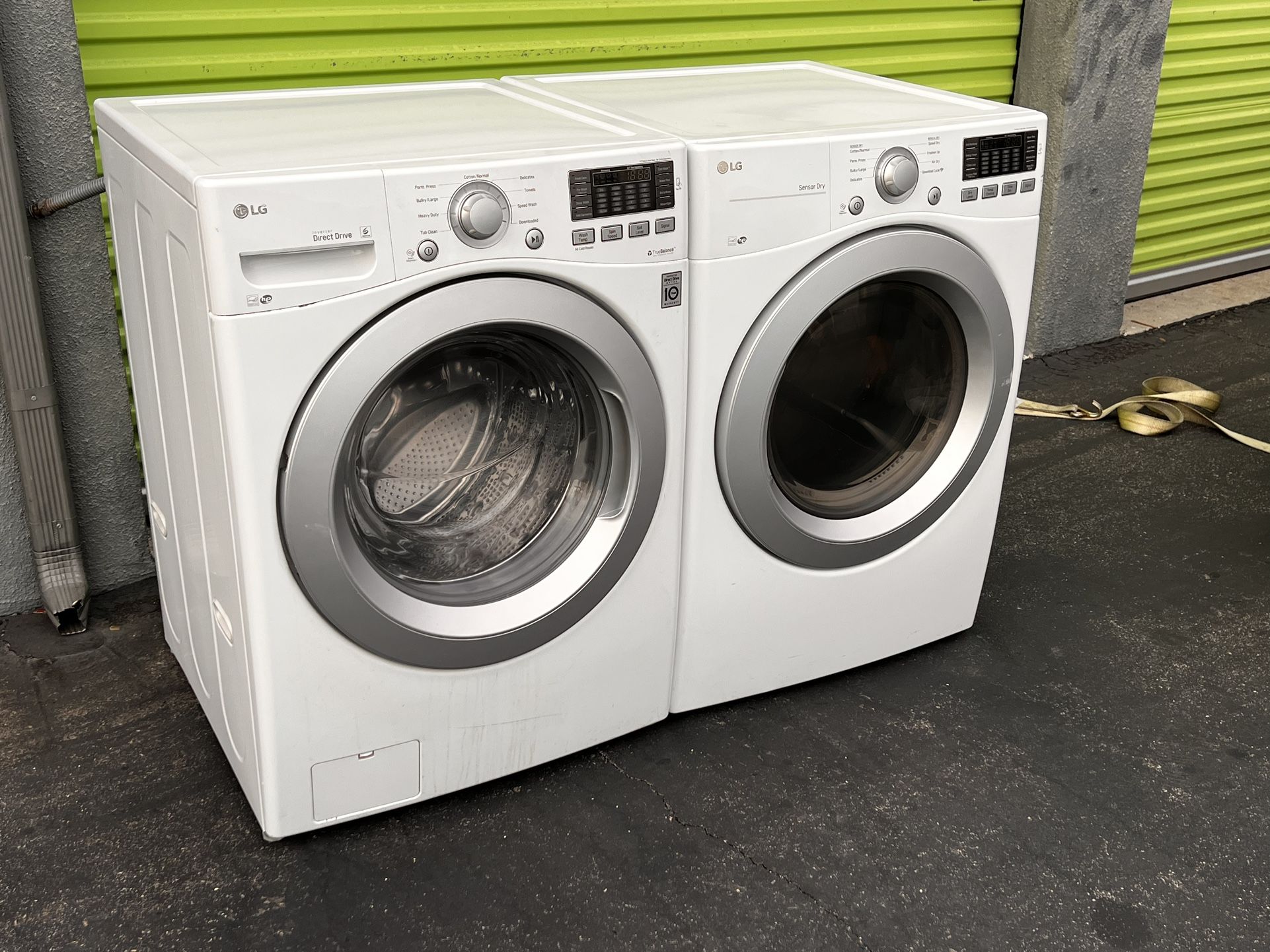 LG Set Gas Dryer And Washer
