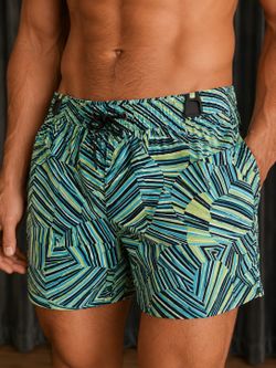 Mr Turk Men’s Size 30 Geometric Swim Trunks 7" Inseam