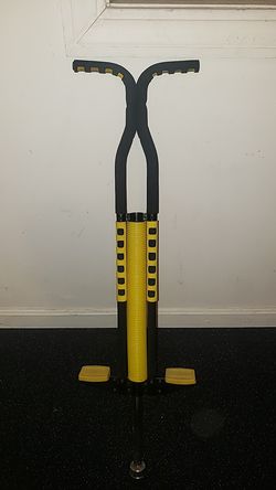 Yellow pogo stick