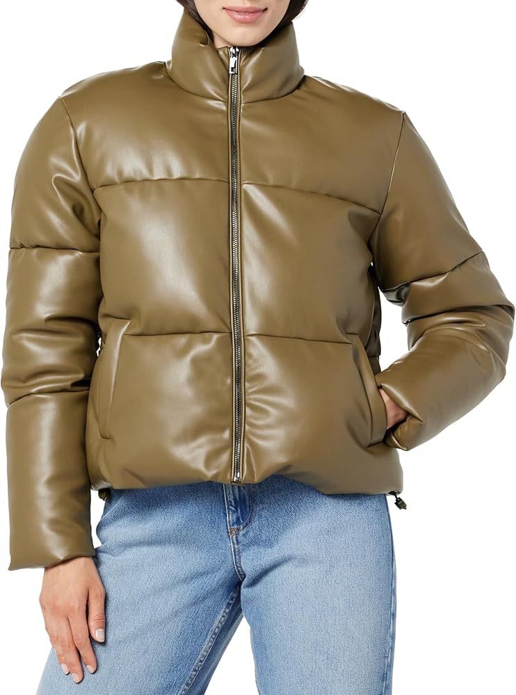 The Drop Women's Priscilla Vegan Leather Puffer