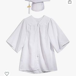 White Kindergarten Graduation Gown