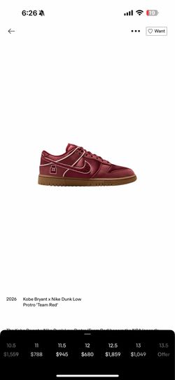 Kobe Nike dunk low away