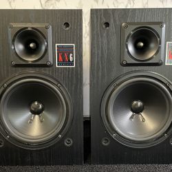 DCM KX-6 Bookshelf Speakers In VG Condition 