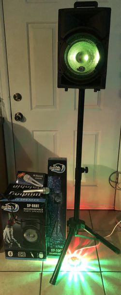 79.00. SPEAKER STAND. MICROPHONE LED LIGHTS