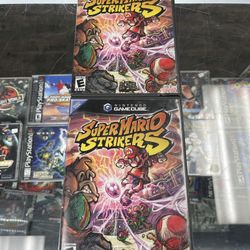 Super Mario Strikers $75 GameCube 11am-7pm Gamehogs 11am-7pm