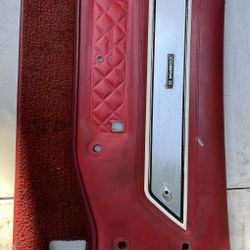 Mustang Ii Door Panel Red 1976 Through 1978