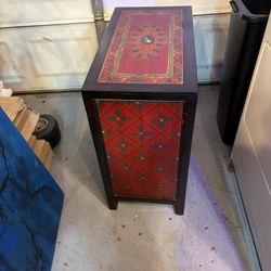 Hand Painting Apothecary Chest