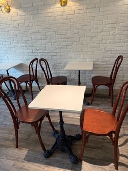 Cafe / Restaurant Tables & Chairs – 8 Tables + 16 Chairs – $700 for All