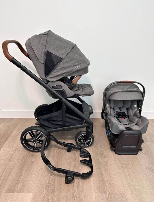 Nuna set - Mixx Next stroller, Pipa Rx carseat, Rex Base