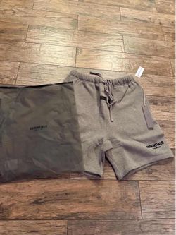 Essentials Fear Of God Dark Oatmeal Shorts