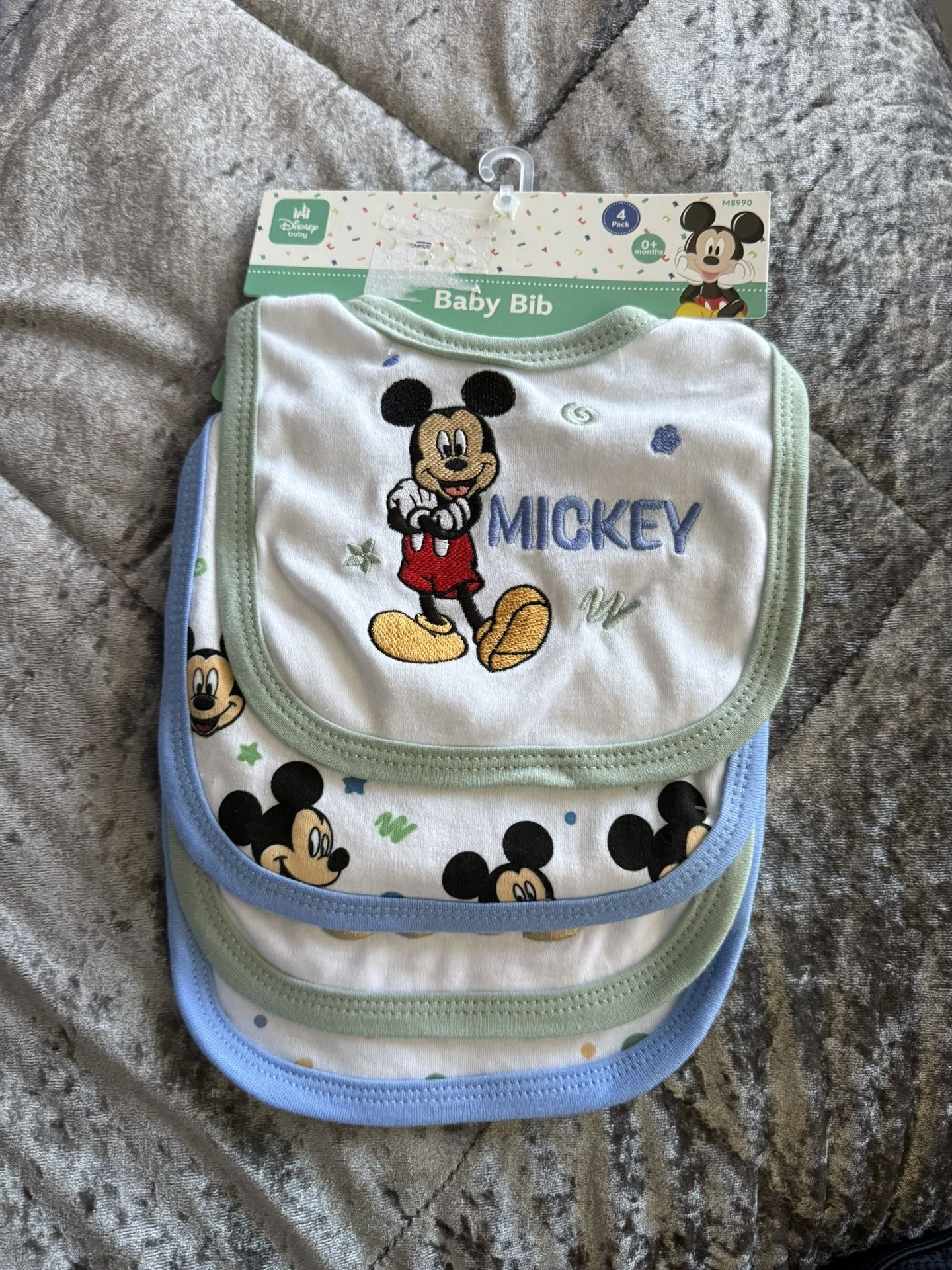 Mickey Mouse Bibs $5 New !!