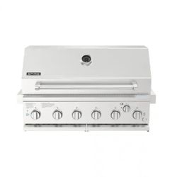 SPIRE 6-Burner Built-In Propane Gas Island Grill Head in Stainless Steel with Rear Burner