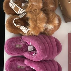 UGG FLUFFY SLIPPERS   