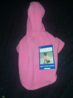 Xxs pink fleece dog jacket. With tags
