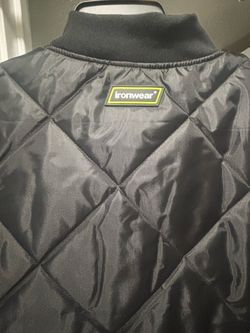 Ironwear Black Quilted Bomber Jacket