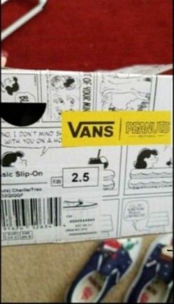 Brand New Snoopy Peanuts VANS