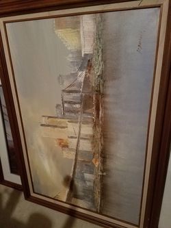 Twin Towers Oil Painting