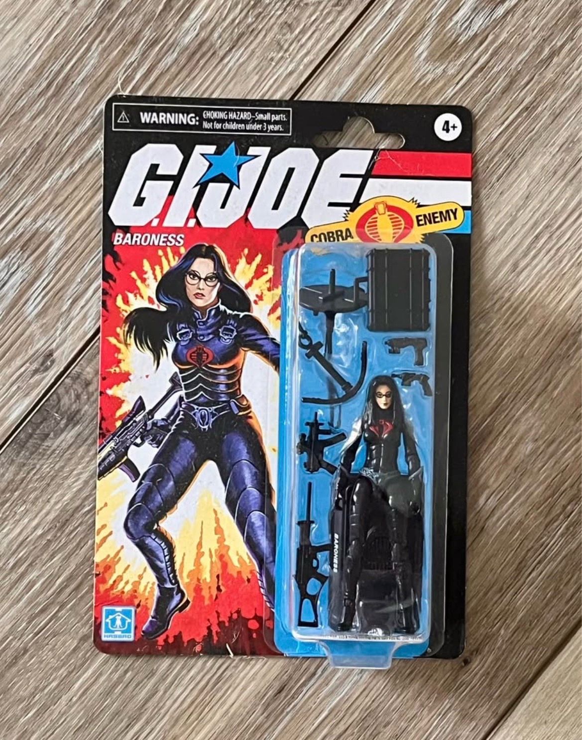 Hasbro- G.I. Joe 4” Baroness Action Figure, Multicolor, Single, NEW