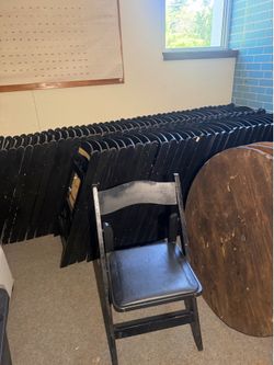 50 black chairs