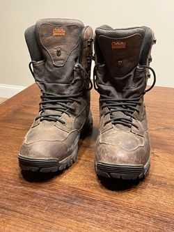 Cabela’s Men’s Brown Leather Hiking Hunting Boots. 