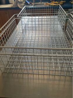 3- WIRE BASKETS 21”x 21”x 7” DEEP CROSS STREETS 83RD AVE. NORTH OF INDIAN SCHOOL ROAD