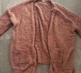 Women  pink cardigan