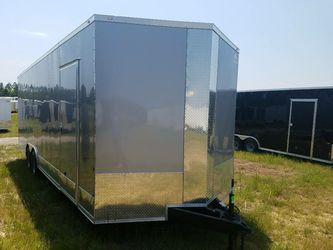 ENCLOSED VNOSE TRAILERS ALL SIZES AND COLORS 20FT 24FT 28FT 32FT IN STOCK FREE DELIVERY