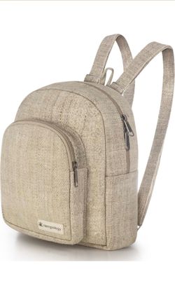 Brand new Beige backpack, toiletry bag and dust storage bag