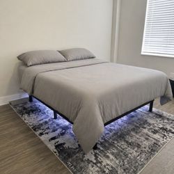 Queen Adjustable Bed w/ Massage + LED Lighting