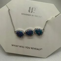 BP October Birthday Necklace .925 Sterling Silver