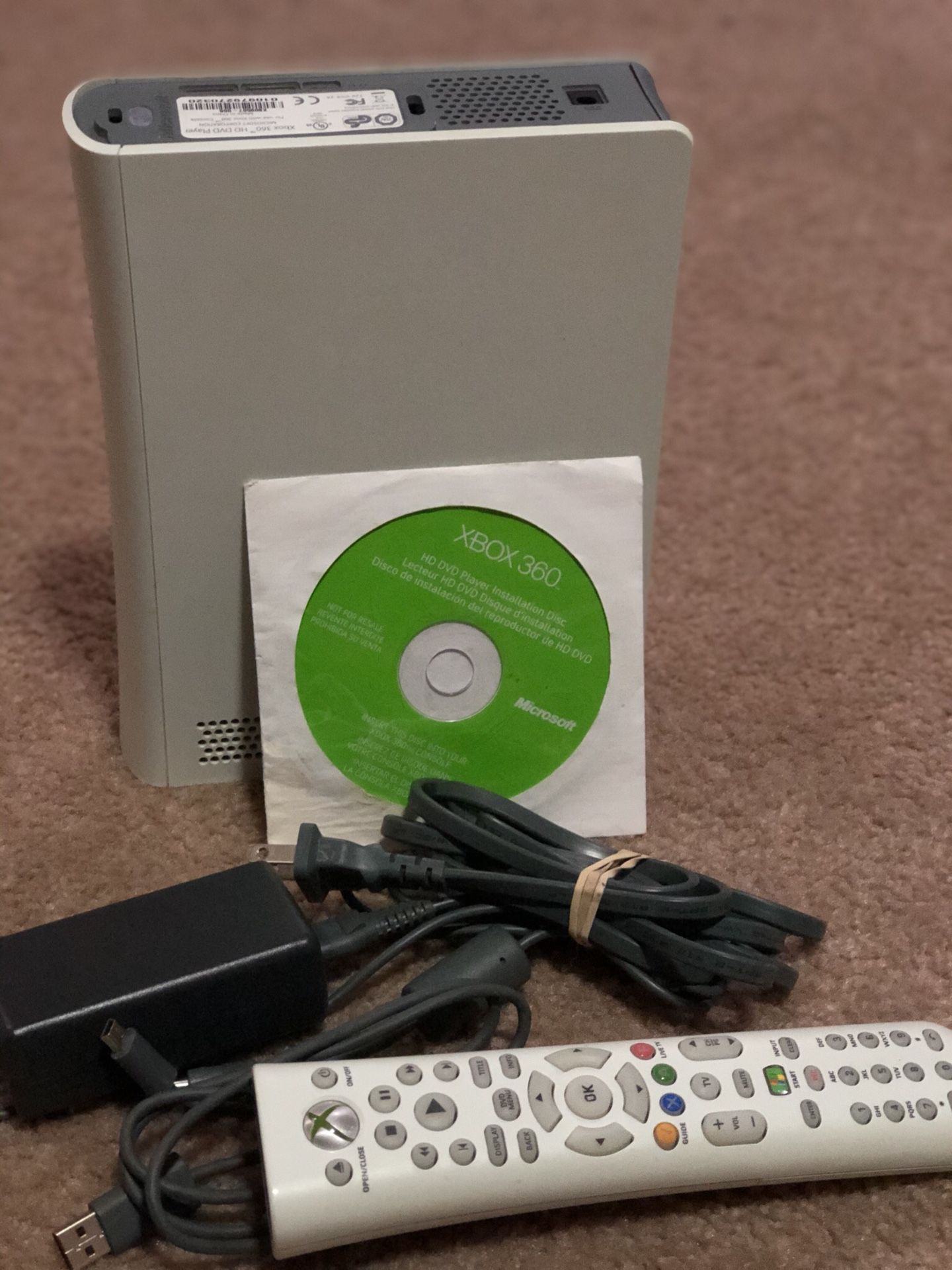 DVD player for Xbox 360 play HD movies very rare