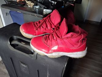 Air Jordan 11 Red High-Top Sneakers