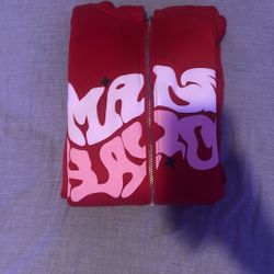 Red zip up (adult S)